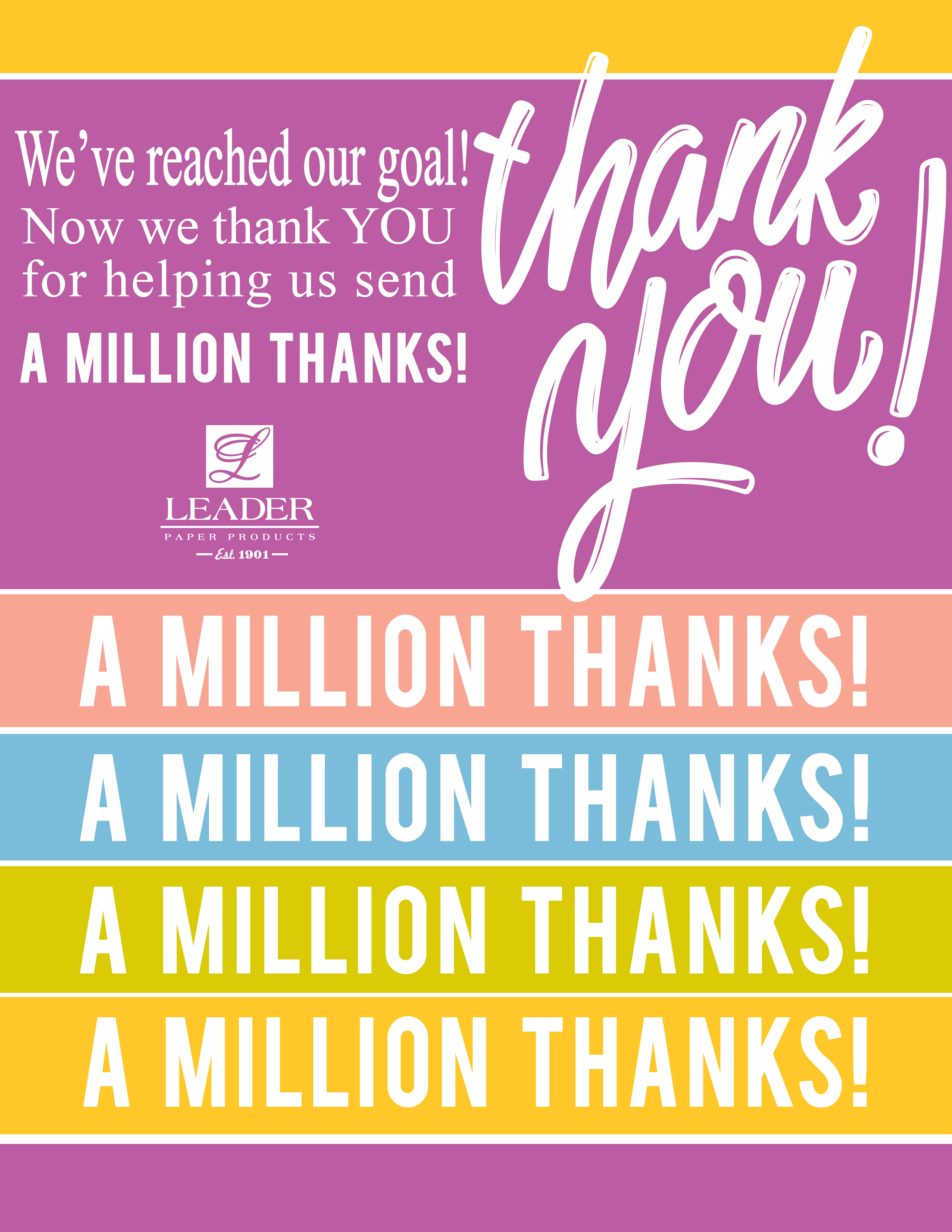 A million thanks!